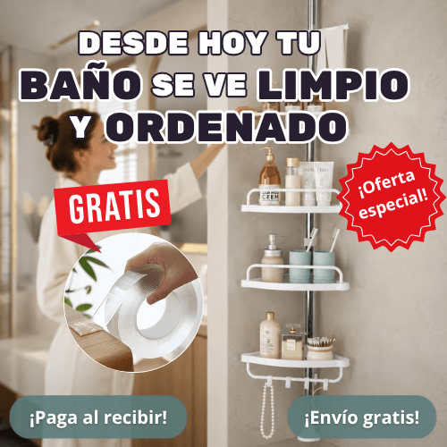 Repisa Esquinera + Cinta Nano Gel